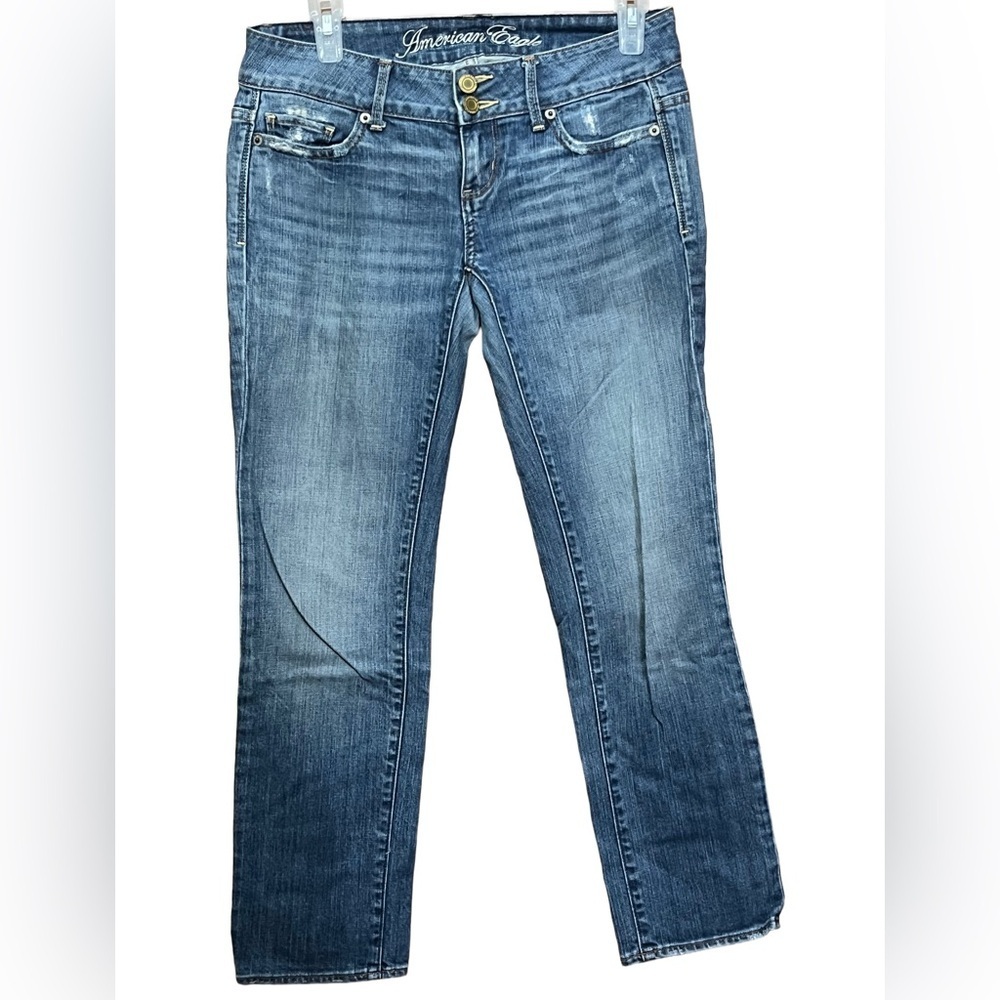 American Eagle Outfitters Women's Size 2 Distressed Blue Jeans